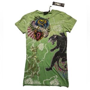 NWT | Christian Audigier Graphic Panther Tee | Size Small